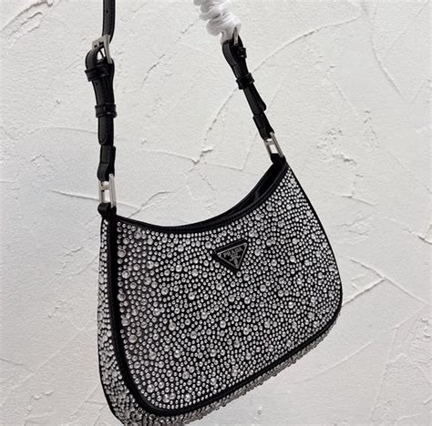 bedazzled prada bag.